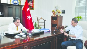 Milletvekili Ahmet Akın’dan başkan Saka’ya nezaket ziyareti